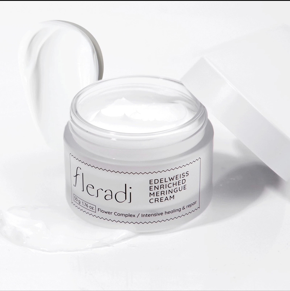 Fleradi Edelweiss Face Cream for Women and Men – Korean Night Moisturizer